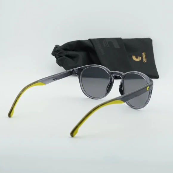 CARRERA 8056/S 0KB7 T4 Sunglasses Grey Round Frame, Silver Mirror Lenses